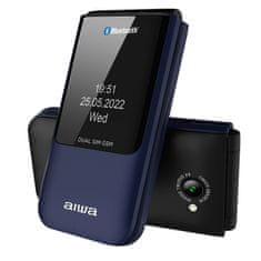 AIWA Multifunkční mobilní telefon pro seniory s flipem - AIWA FP-24BL