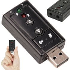 Verk 06283 Zvuková USB karta 7.1 s mikrofonem a konektorem pro sluchátka