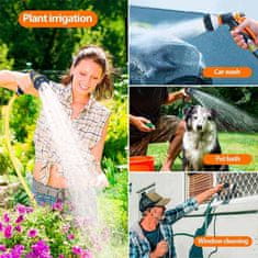 Netscroll Ideální zavlažovací pistole pro začátečníky, kompletní s 2x tryskou na zahradní hadici a hadicovou spojkou, 8 různých vodních proudů, HoseSpray