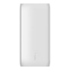 Belkin BoostCharge Power Banka 20000mAh, USB-C, Power-Delivery, bílá Bílá