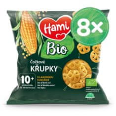 Hami 8x BIO Křupky čočkové s lahodnou kukuřicí 20 g, 10+