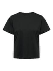 Jacqueline de Yong Dámské triko JDYPISA Regular Fit 15292431 Black (Velikost S)