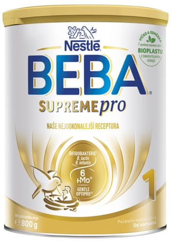 BEBA SUPREMEpro 1, 6 HMO, počáteční kojenecké mléko, 6 x 800 g