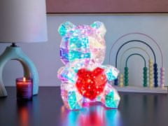 Beliani Inteligentní LED dekorace ve tvaru medvídka s aplikací vícebarevná RIGEL