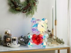 Beliani Inteligentní LED dekorace ve tvaru medvídka s aplikací vícebarevná RIGEL