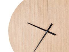 Beliani Nástěnné hodiny 60 cm světlé dřevo CABIC