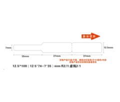 Niimbot Niimbot štítky na kabely RXL 12,5x109mm 65ks White pro D11 a D110