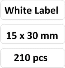 Niimbot štítky RP 15x30mm 210ks White pro D11 a D110