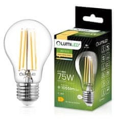 LUMILED 6x LED žárovka E27 A60 8W = 75W 1055lm 3000K Teplá bílá 360° Filament