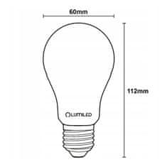 LUMILED 6x LED žárovka E27 A60 11W = 100W 1521lm 3000K Teplá bílá 360° Mléčná bublina