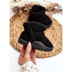 Dětské boty na suchý zip Black velikost 25