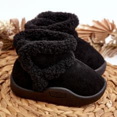 Dětské boty na suchý zip Black velikost 22