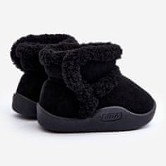Dětské boty na suchý zip Black velikost 25