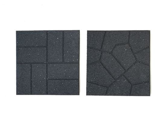 LEGI Oboustranná gumová dlaždice Brickface 40 x 40 cm, šedá MHEU5000171
