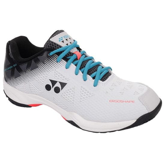 Yonex Boty badmintonové bílé Power Cushion 50 White Mint