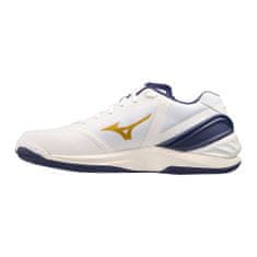 Mizuno Boty squashové bílé 44 EU Wave Stealth Neo White Blue Ribbon