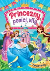 Princezny, poníci, víly - Omalovánky