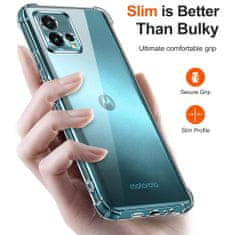 Techsuit Anti Shock silikonové pouzdro pro Motorola Moto G72 - Transparentní KP29947