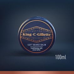 Gillette Změkčující balzám na vousy King (Soft Beard Balm) 100 ml