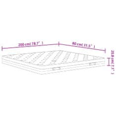 Petromila Matrace s bonnellovými pružinami medium 200 x 200 cm