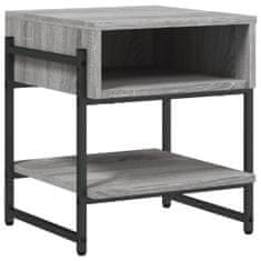 Greatstore Konferenční stolek šedý sonoma 40 x 40 x 45 cm kompozitní dřevo
