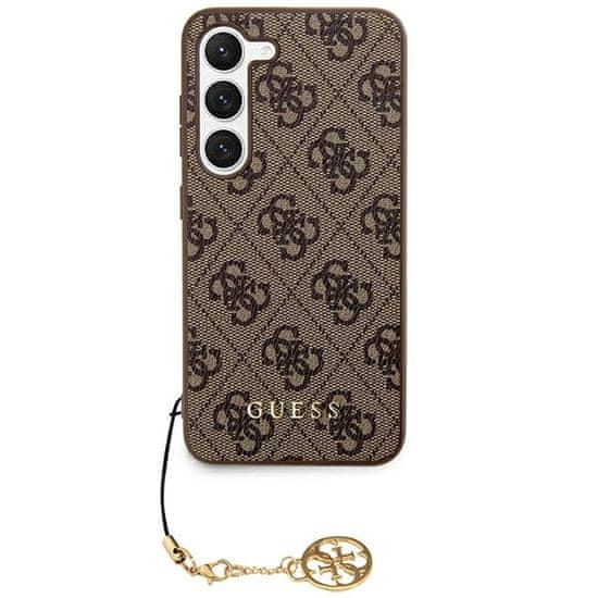 Guess Originální kryt GUESS - hardcase 4G Charms Collection GUHCS24SGF4GBR pro Samsung Galaxy S24 Brown