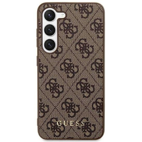 Guess Originální kryt GUESS - hardcase 4G Metal Gold Logo GUHCS24MG4GFBR pro Samsung Galaxy S24 Plus Brown