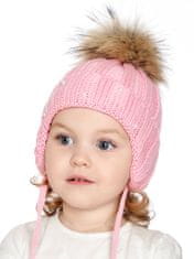 Marhatter Dívčí pletená čepice 9629 50 světle růžová