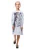 Dívčí šaty Gepard 134 šedý melanž