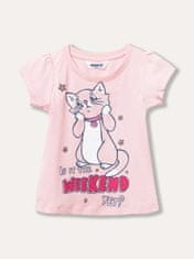 WINKIKI Dívčí tričko s krátkým rukávem Weekend 122 růžová