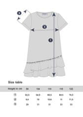 WINKIKI Dívčí šaty Motýlci 110 růžová