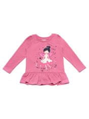 WINKIKI Dívčí tričko s dlouhým rukávem Víla 110 růžová