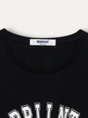 WINKIKI Dívčí tričko s krátkým rukávem BRLLNT 158 černá