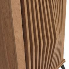 MCW Komoda M45, skříňový příborník Příborník, 3D design úložné prostory 95x90x44cm, hnědá barva