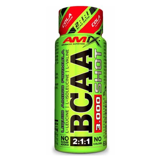 Amix Nutrition Amix BCAA 3000 SHOT, 60 ml Příchuť: Cola