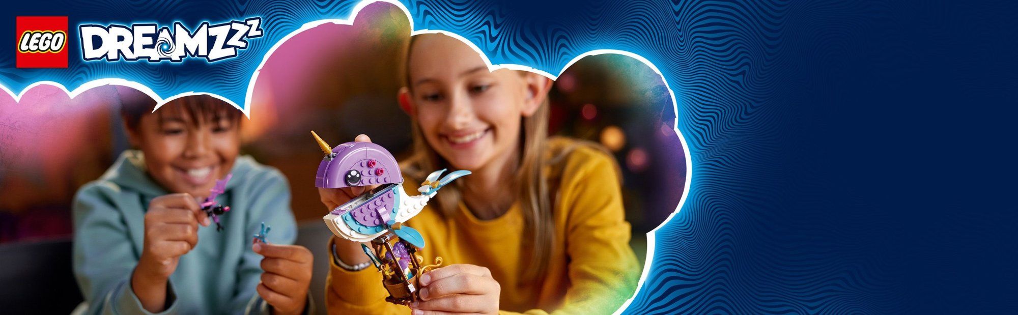 LEGO DREAMZzz 71472 Izzie a její horkovzdušný balón ​ve tvaru narvala