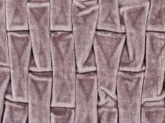 Beliani Skládaný sametový polštář 30 x 50 cm fialový CHIRITA