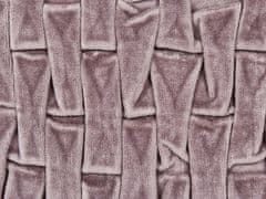 Beliani Sada 2 skládaných sametových polštářů 45 x 45 cm fialové CHIRITA