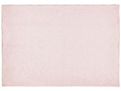 Beliani Potah na zátěžovou přikrývku 120 x 180 cm růžový CALLISTO