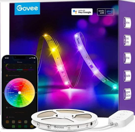 Govee Govee RGBIC Basic Wi-Fi + Bluetooth LED pásek 10m