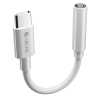 Devia adapter USB-C - Audio, bílá