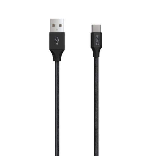 Devia kabel USB USB-C 1m černý