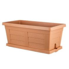 Bama Set truhlík a miska Legno 100 cm, terracotta