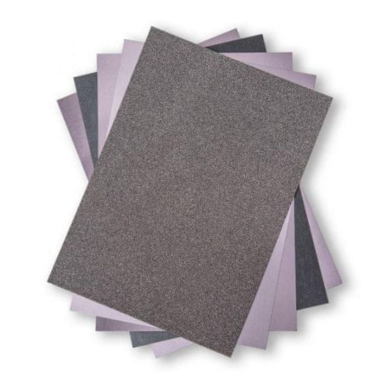 Sizzix Třpytivý papír sada a4 - šedé odstíny 250g/m2