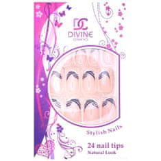 DIVINE cosmetics Umělé nehty č.16 dekorované 24 ks