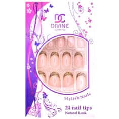 DIVINE cosmetics Umělé nehty č.9 dekorované 24 ks