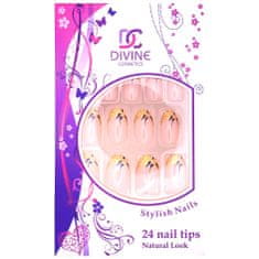 DIVINE cosmetics Umělé nehty č. 3 dekorované 24 ks