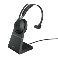 Jabra Evolve2 65/Mono/BT/Bezdrát/MS/Stand/Černá