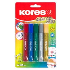 Kores Lepidlo Glitter Glue 5x10,5 ml