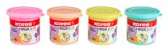 Kores Modelína MAGIK CLAY PASTEL, lehká modelovací hmota, mix 4 barev po 40g